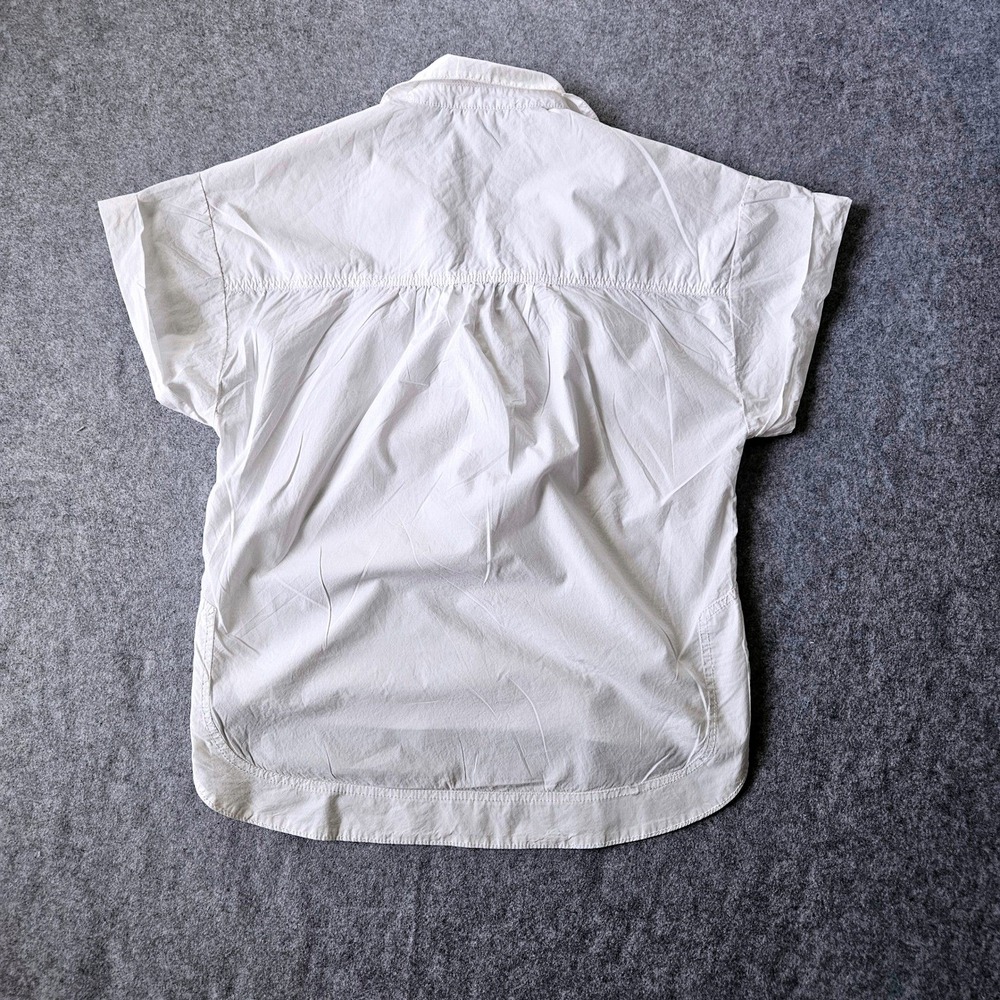 Pilcro Short-Sleeve Reworked Ruffled Blouse Size SP - Picture 3 of 7